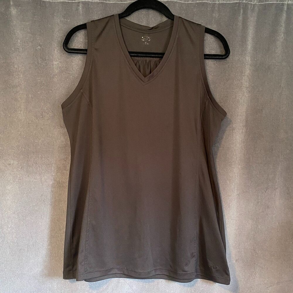 C9 Champion Women's X-Large Athletic Shirt Black Sleeveless V-Neck Gym